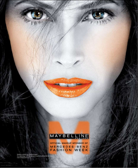 Maybelline  New York - official makeup sponsor of fashion week