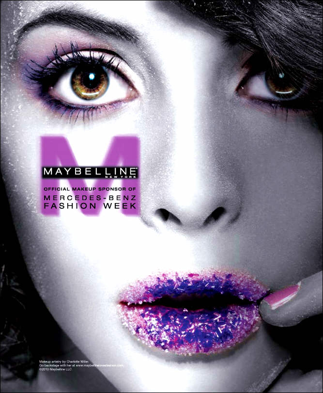 Maybelline  New York - official makeup sponsor of fashion week
