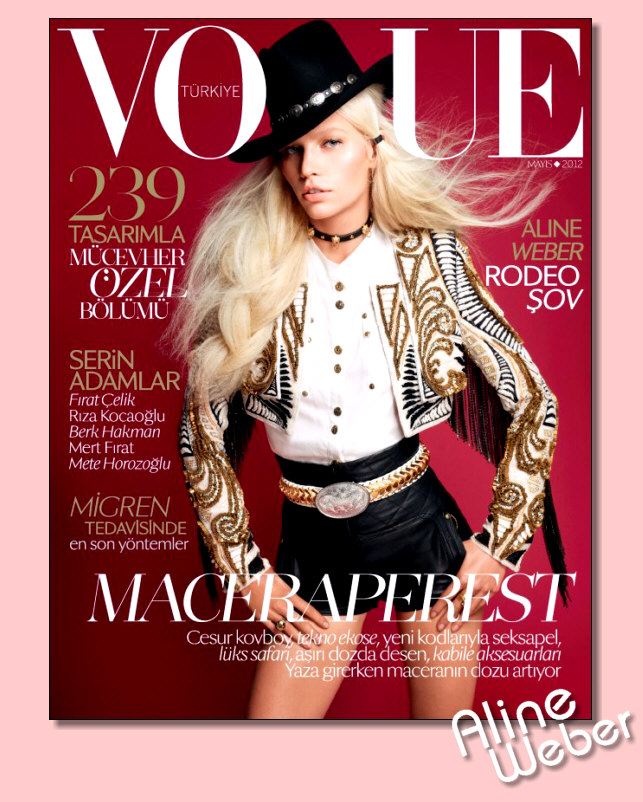 Aline Weber : cover Vogue Turkey