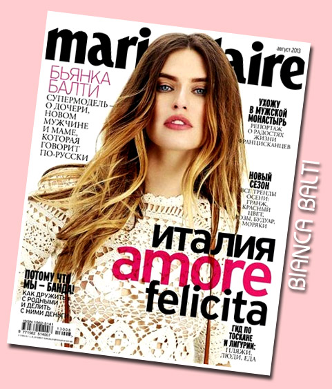 Supermodels Onlinecom Bianca Balti Covers Marie Claire Russia