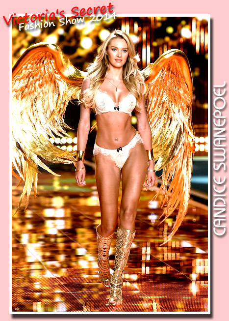 Candice Swanepeol strikes a pose for a Victoria's Secret swimsuit