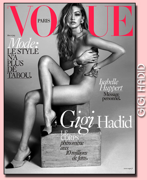 Gigi Hadid   -   Vogue Paris
