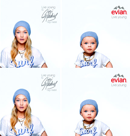 Gigi Hadid   -   Evian