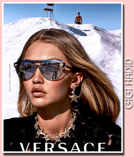 SUPERMODELS-ONLINE.COM : Gigi Hadid for Versace Eyewear 2016