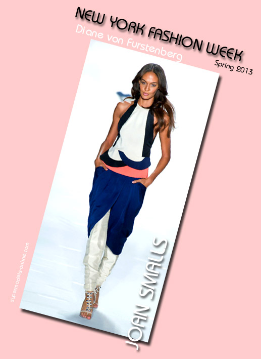 Joan Smalls in DVF