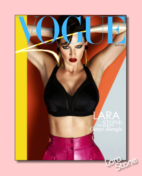 Lara Stone cover of Vogue  Turkey